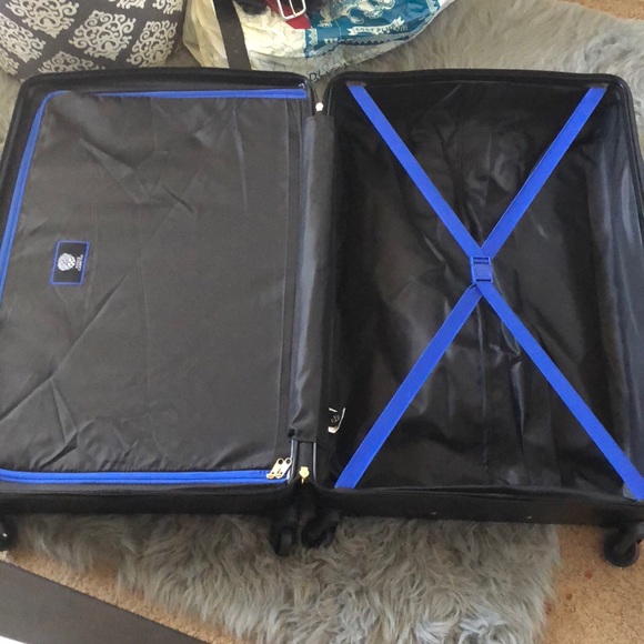 vince camuto black suitcase